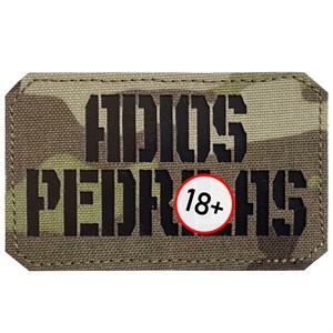 Шеврон на липучке LaserCut Adios 5x8 мультикам SHV-LC-6(1)