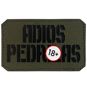Шеврон на липучке LaserCut Adios 5x8 олива SHV-LC-6(6)