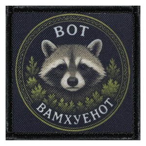 Шеврон на липучке с принтом Вот вамхуенот 8x8 SHV-DTG-7