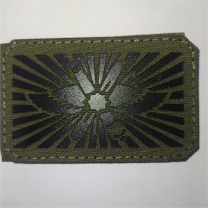 Шеврон на липучке LaserCut Флаг ВКС 5x8 олива SHV-LC-20(6)