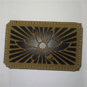 Шеврон на липучке LaserCut Флаг ВКС 5x8 койот SHV-LC-20(5)